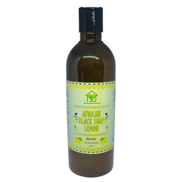 500ml Lemon Liquid Black Soap Body Wash